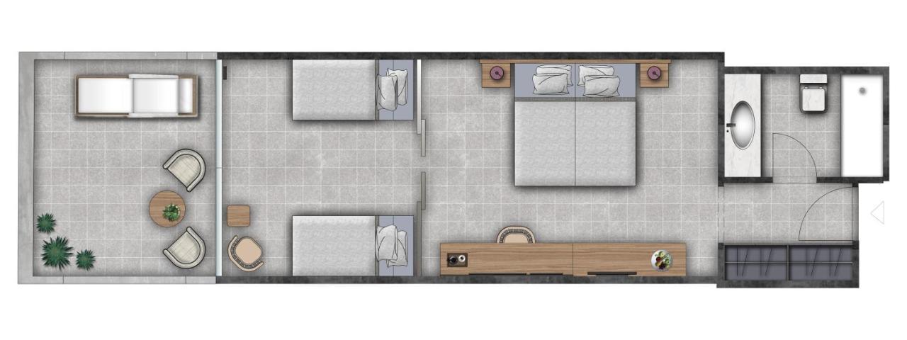Chambre Familiale - Vue sur Jardin
